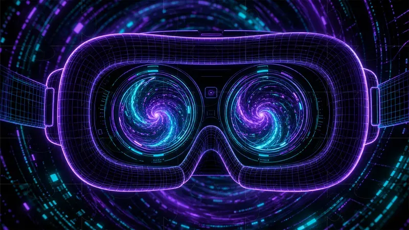 Cyberpunk Neon Line Art