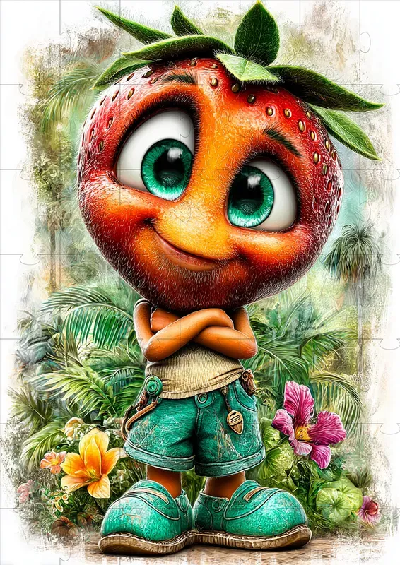Tropical Fruit Character Illustrations