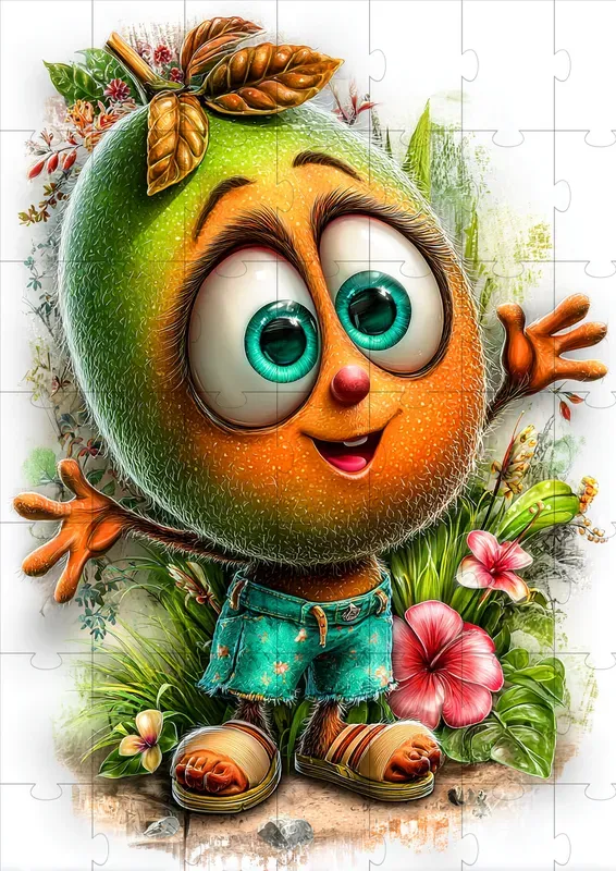 Tropical Fruit Character Illustrations