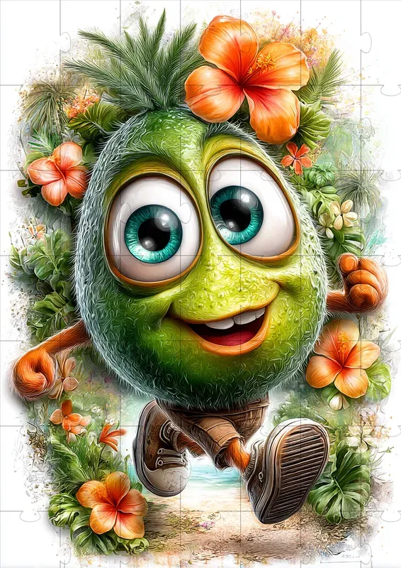 Tropical Fruit Character Illustrations