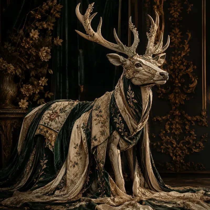 Opulent Fabric Portraits