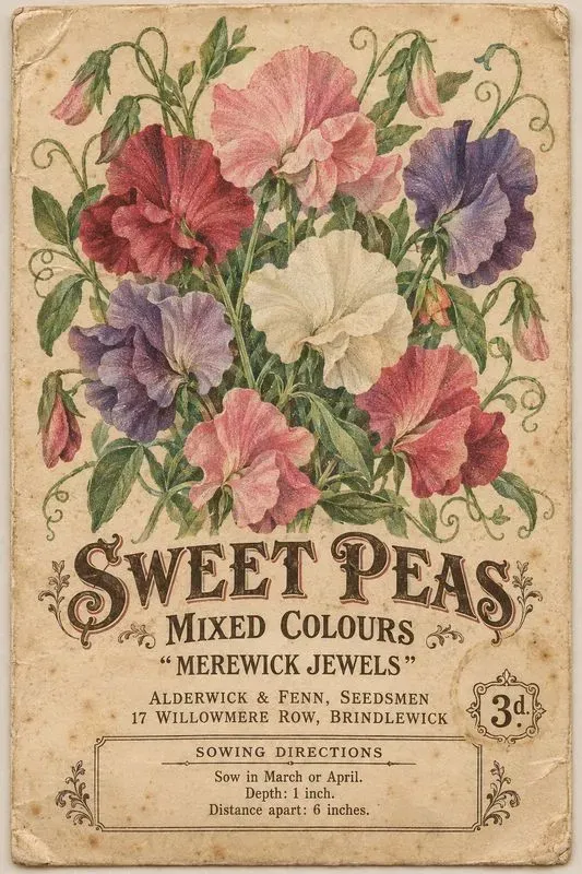Victorian Seed Packet Fronts