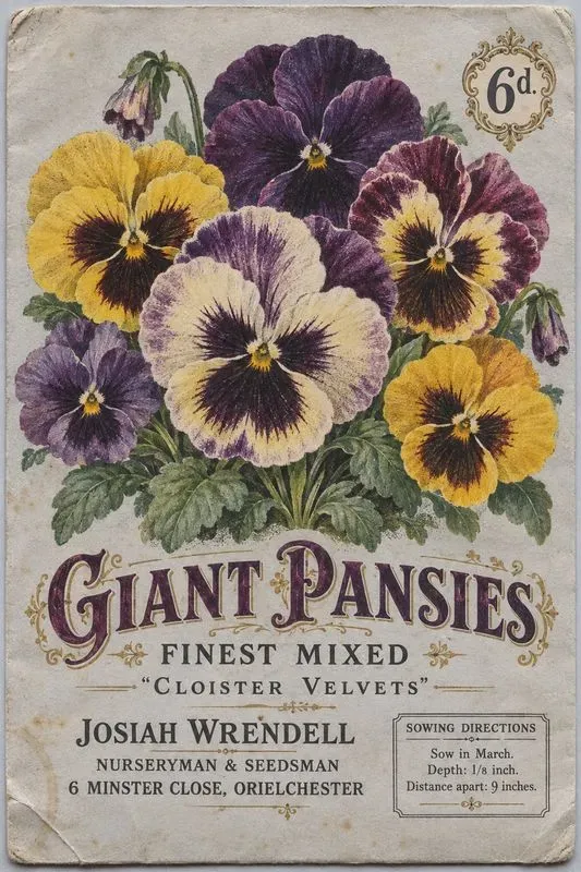 Victorian Seed Packet Fronts