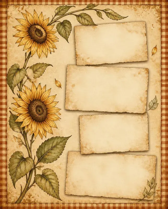 Vintage Junk Journal Etsy Frame Pages
