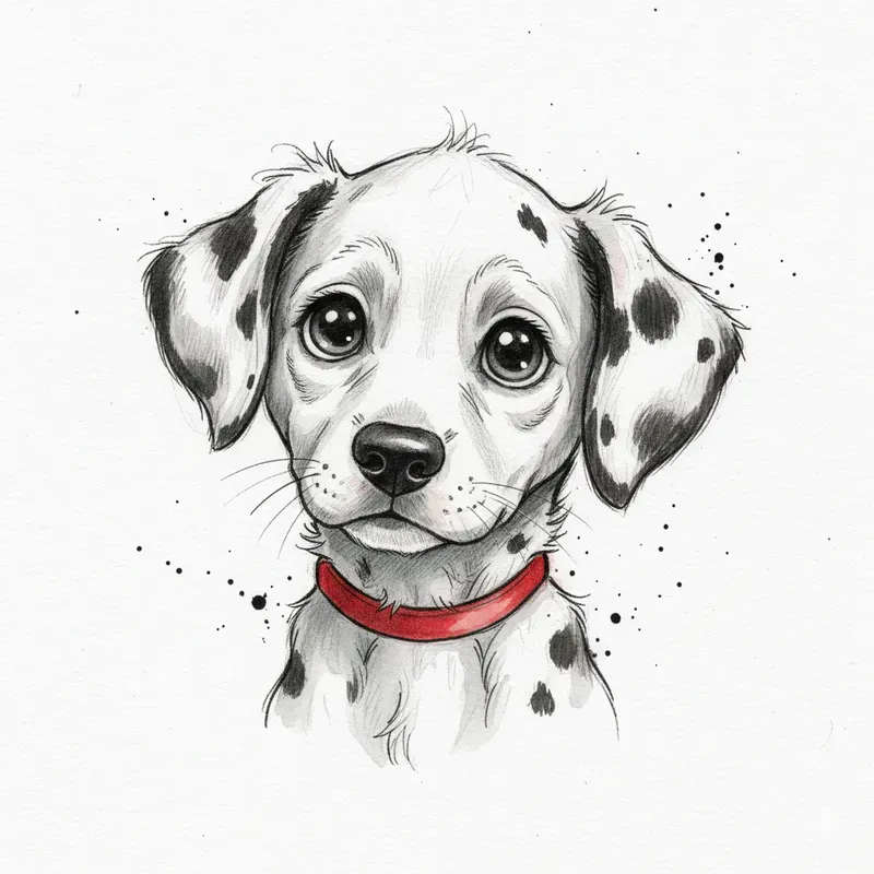 Whimsical Watercolor Puppies