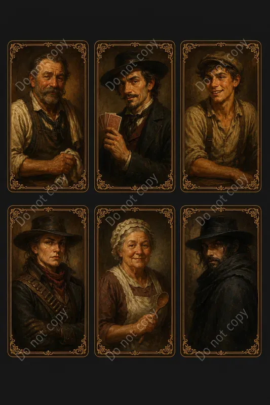 RPG Npc Portrait Card Sets