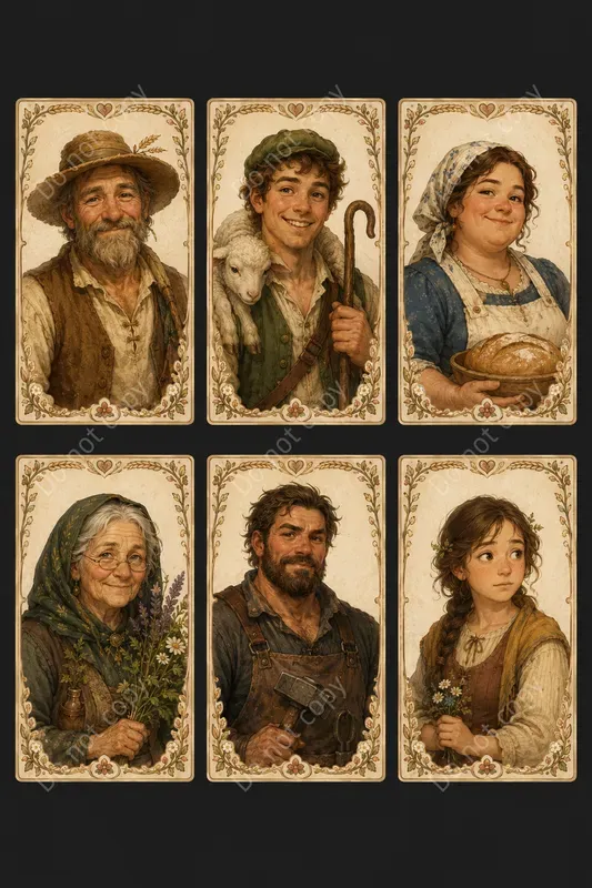 RPG Npc Portrait Card Sets