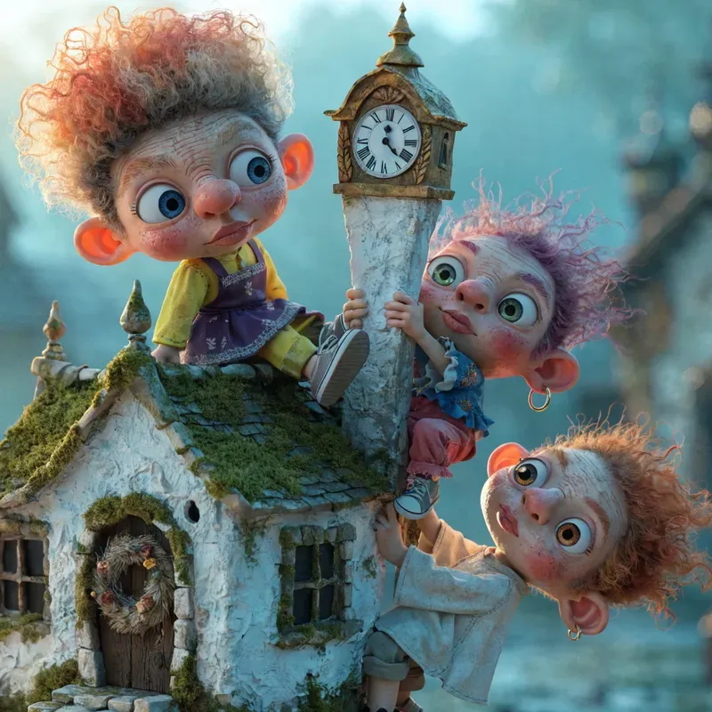 Whimsical Totem Kids Storybook Characters