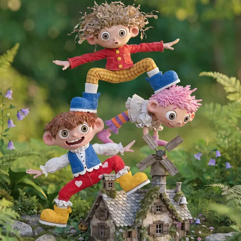 Whimsical Totem Kids Storybook Characters