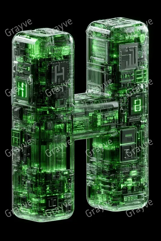 Cybernetic Circuit Typography