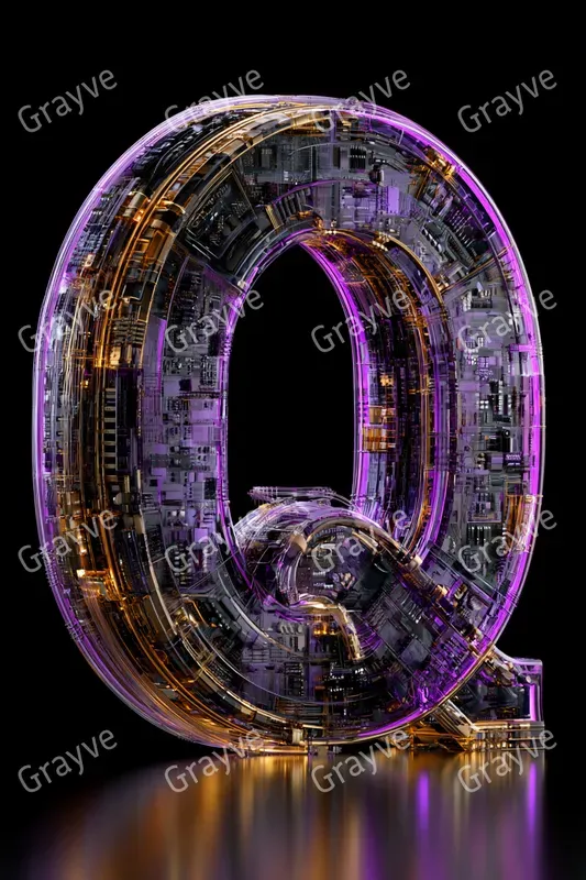 Cybernetic Circuit Typography