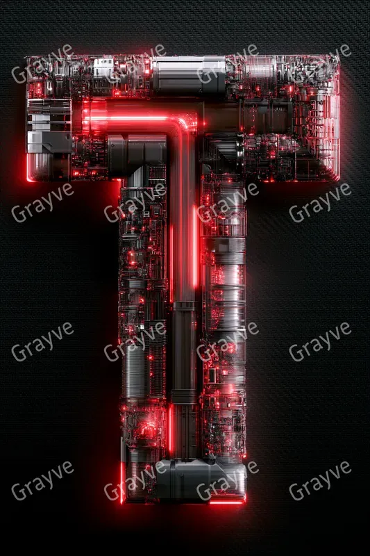 Cybernetic Circuit Typography
