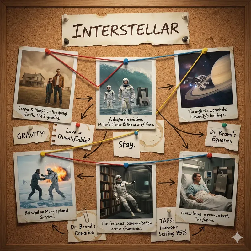 Cinematic Storyboard Cork Boards