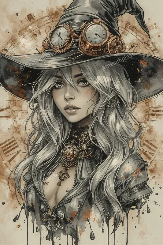 Exotic Glowing Female Portrait Art