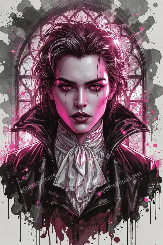 Exotic Glowing Female Portrait Art
