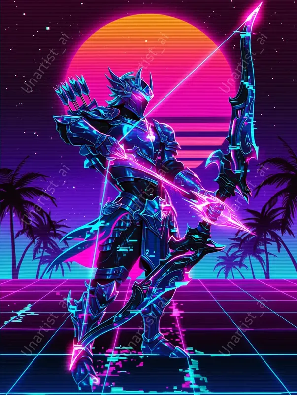 Vaporwave Fantasy RPG Characters