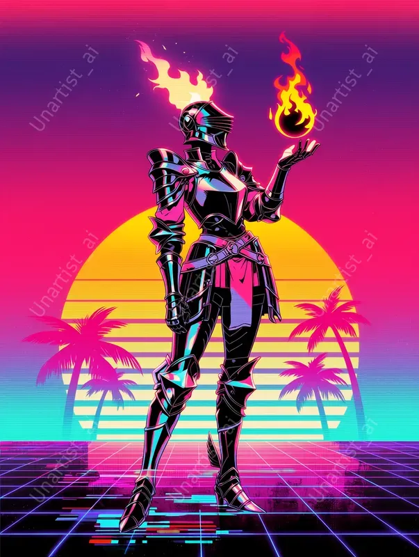 Vaporwave Fantasy RPG Characters