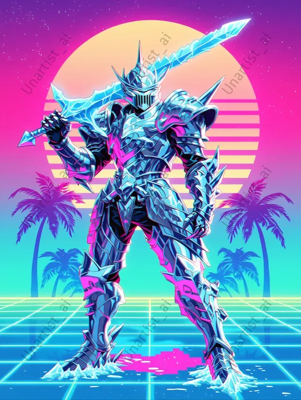 Vaporwave Fantasy RPG Characters