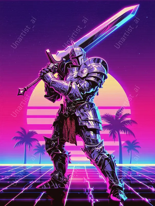 Vaporwave Fantasy RPG Characters