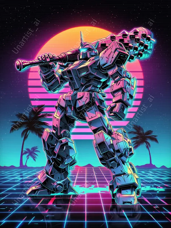 Vaporwave Fantasy RPG Characters