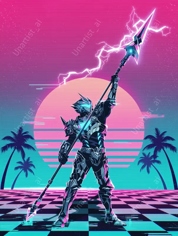 Vaporwave Fantasy RPG Characters