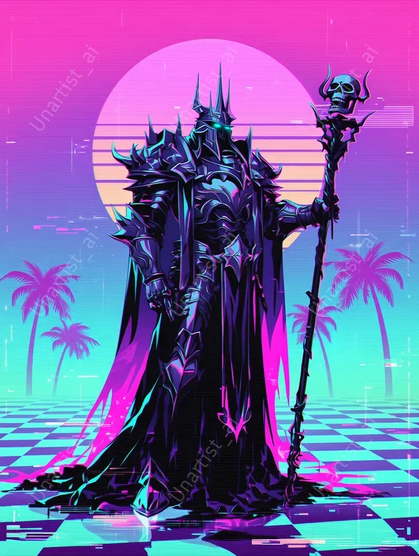 Vaporwave Fantasy RPG Characters