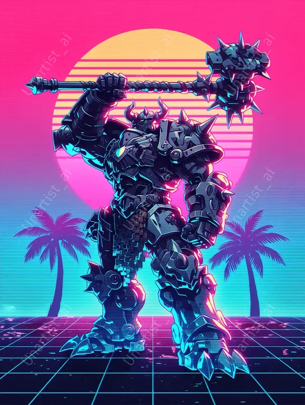 Vaporwave Fantasy RPG Characters
