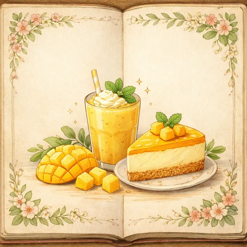 Vintage Dessert Journal Art