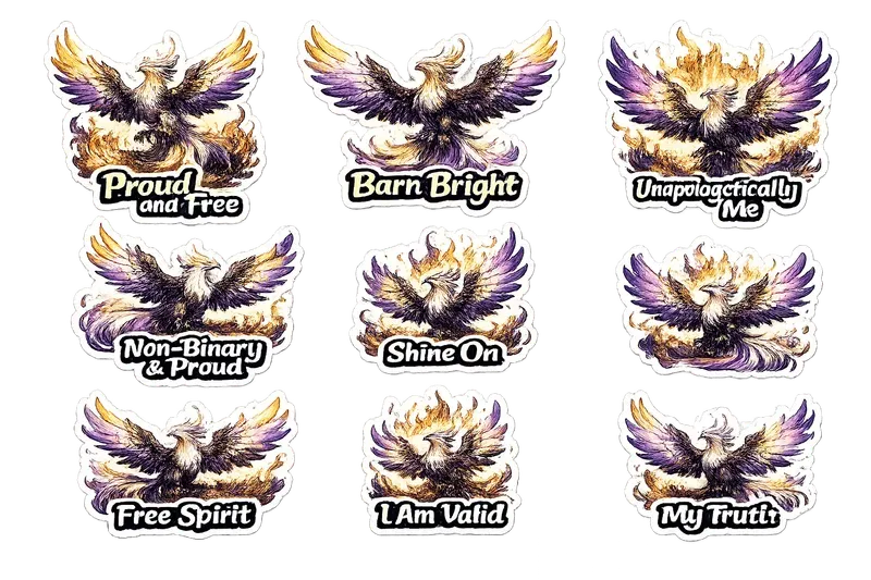 Phoenix Pride Sticker Sheets Png