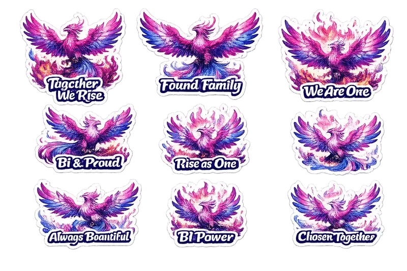 Phoenix Pride Sticker Sheets Png