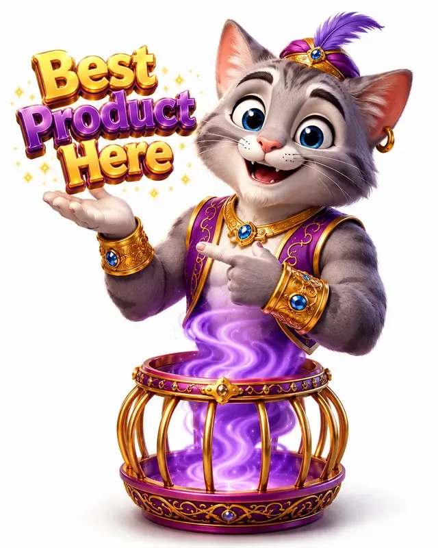 Product Advertisements With Genie Characters