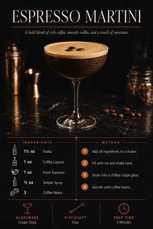 Cocktail Drink Recipe Card Generator
