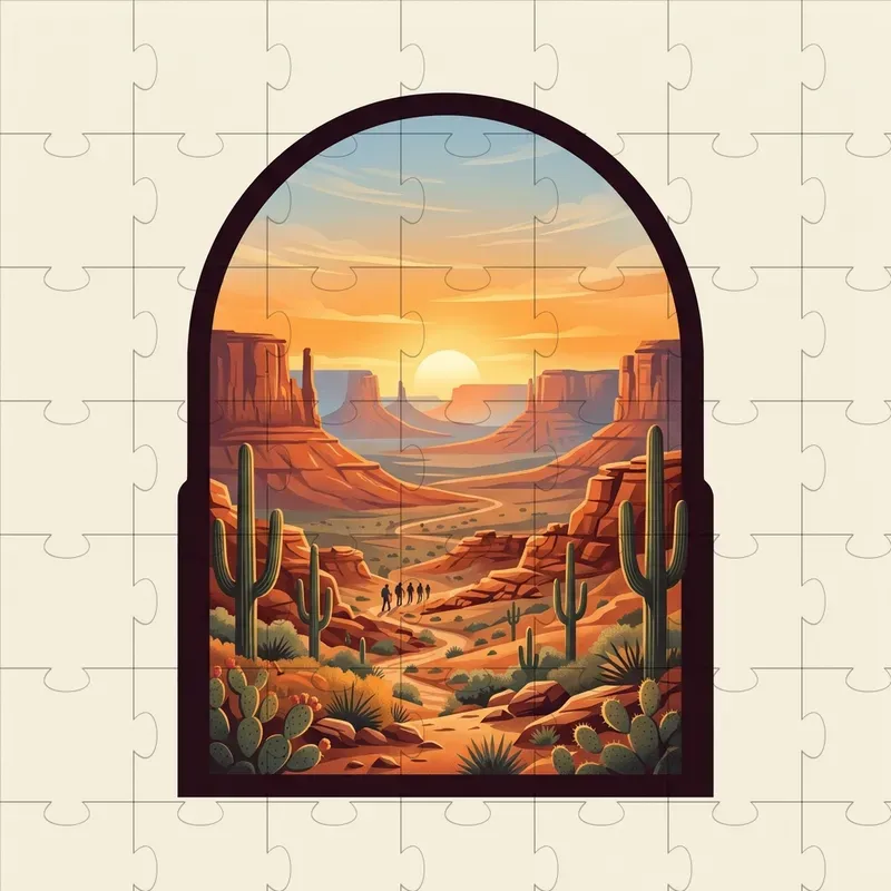 Cutout Shape Scenes Graphic Generator