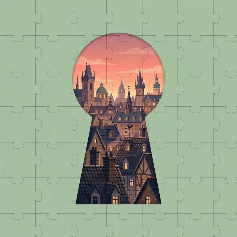 Cutout Shape Scenes Graphic Generator