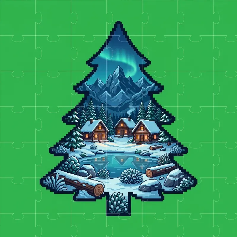 Cutout Shape Scenes Graphic Generator