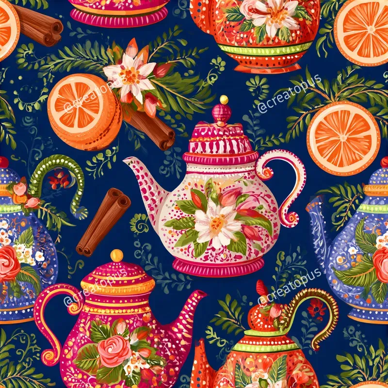 Colorful Mexican Folk Art Patterns