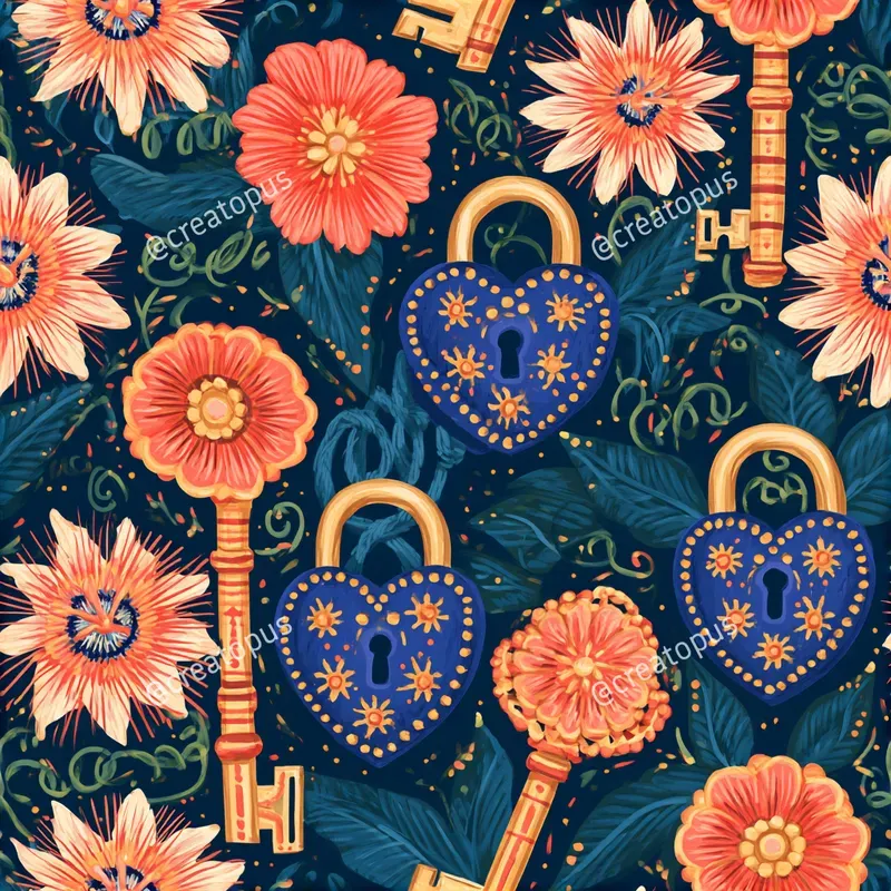 Colorful Mexican Folk Art Patterns