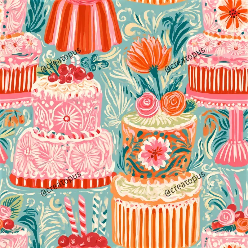 Colorful Mexican Folk Art Patterns