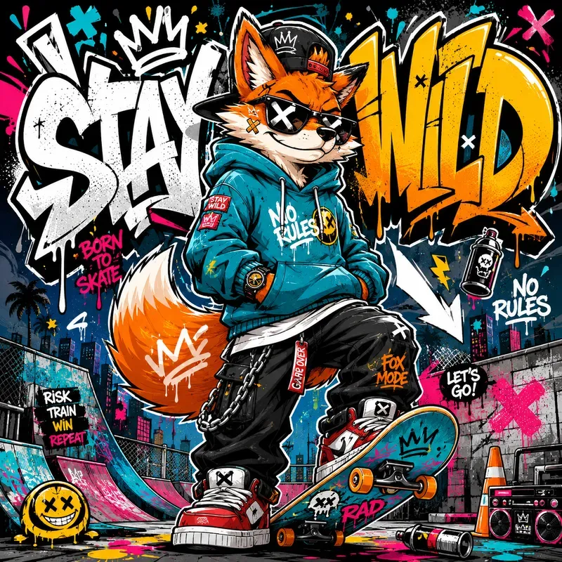 Urban Graffiti Character Poster Bundles