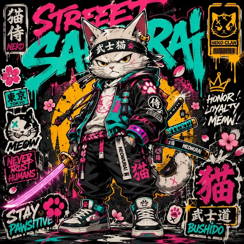 Urban Graffiti Character Poster Bundles