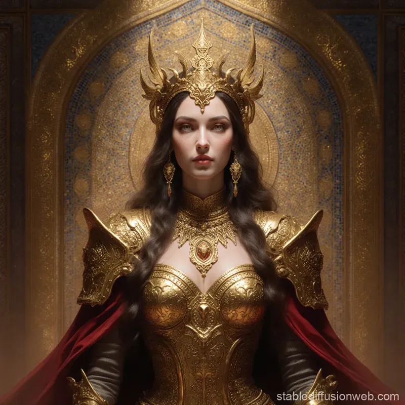 Gilded Mythic Fantasy Portraits