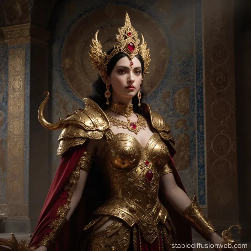 Gilded Mythic Fantasy Portraits