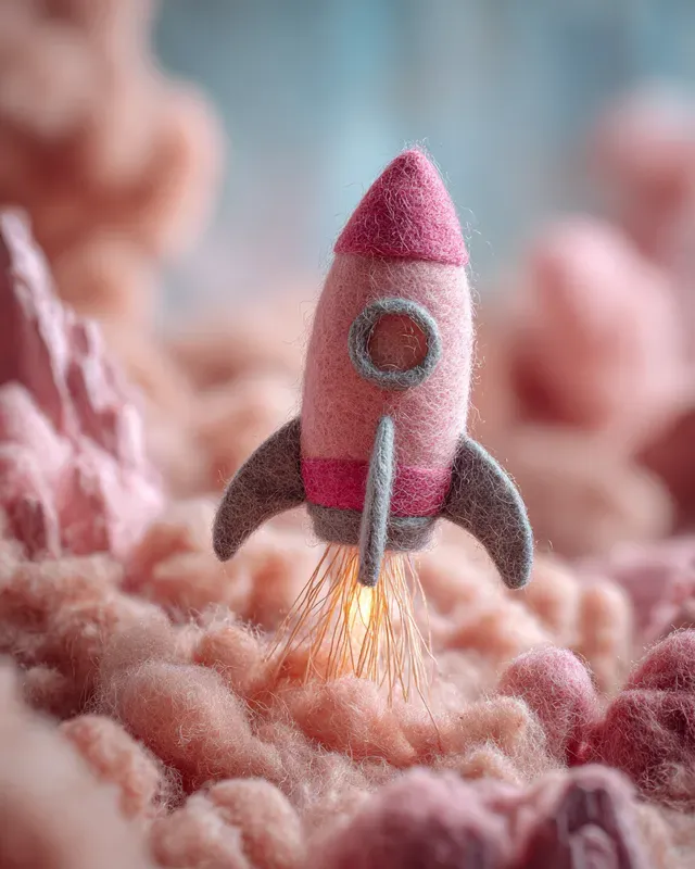 3D Needlefelted Scifi Art Generator