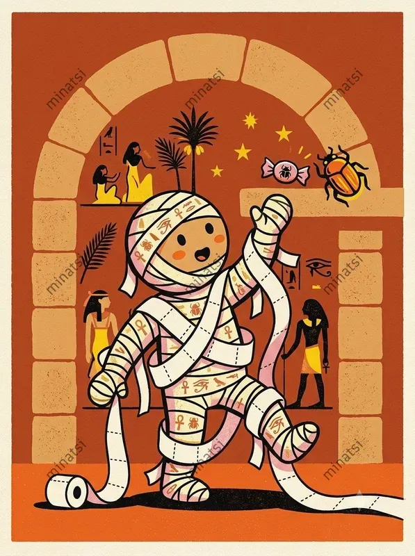 Retro Halloween Screen Print Art