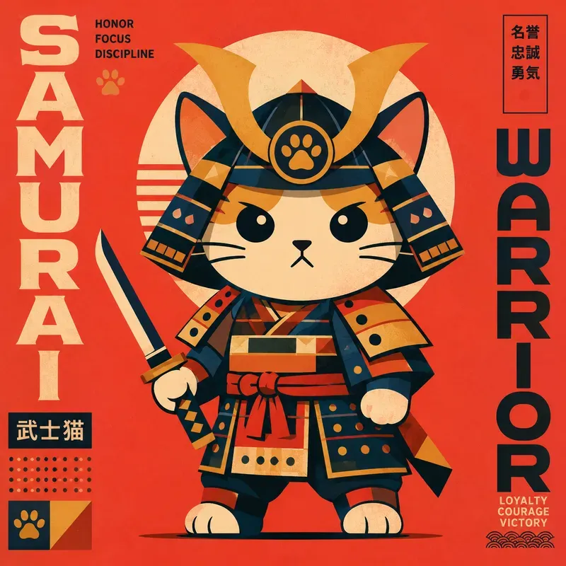 Retro Geometric Character Posters