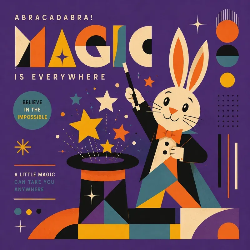 Retro Geometric Character Posters
