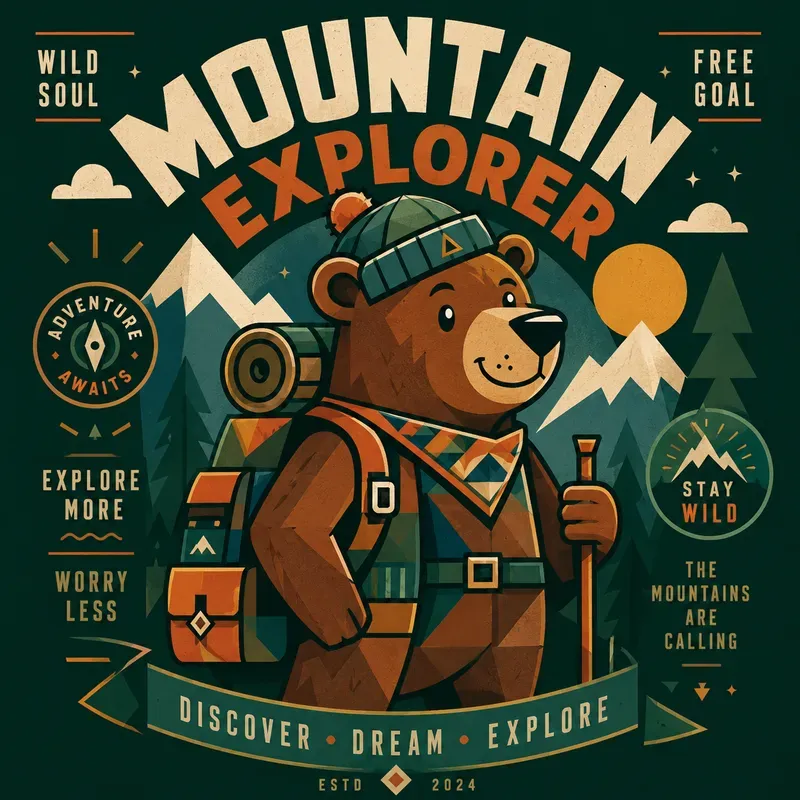 Retro Geometric Character Posters