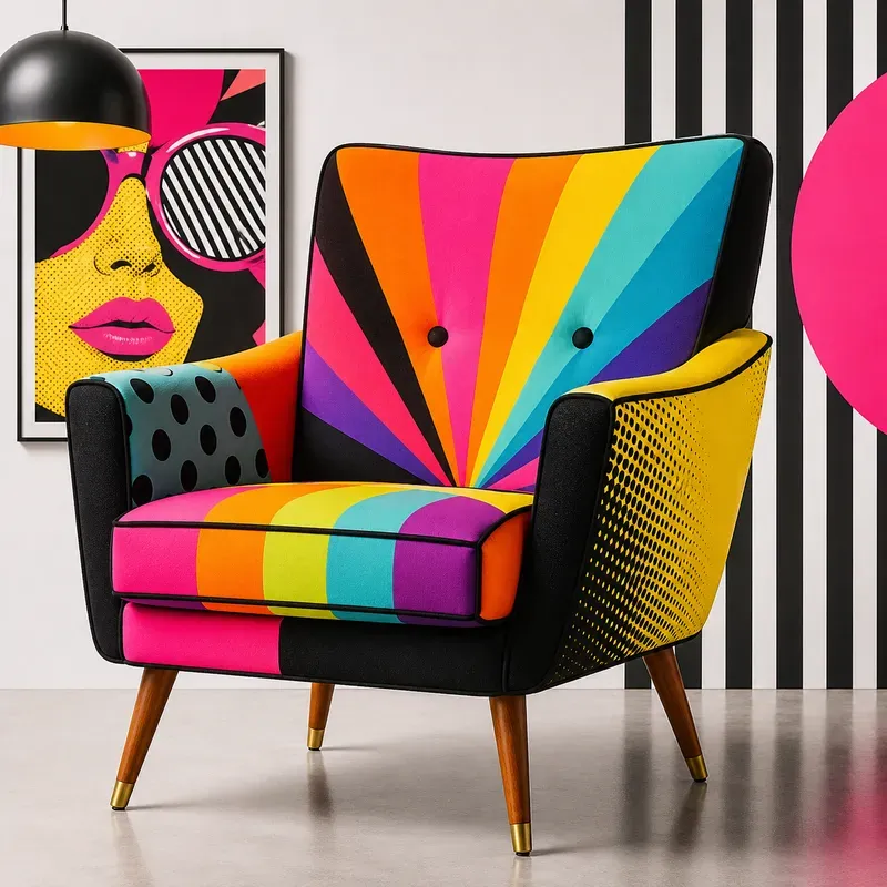 Vibrant Pop Art Home Decor Assets