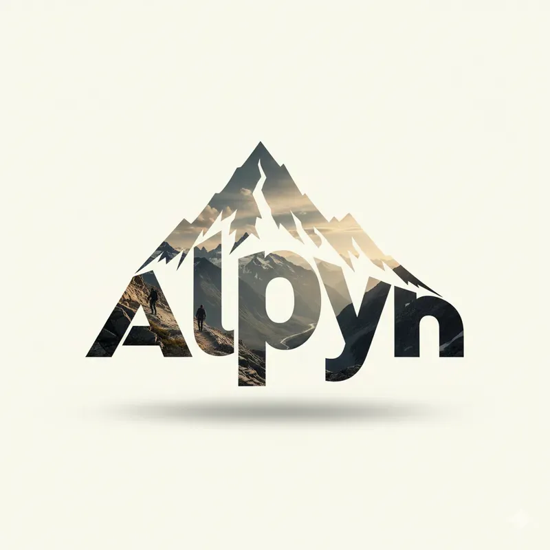 Typography Overlay Logos Minimalist