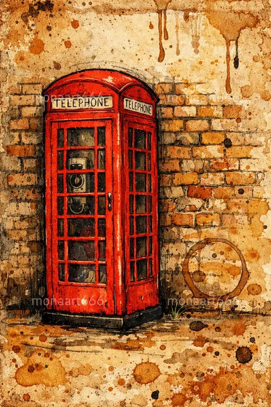 Vintage Grunge Whimsy British Folk Art